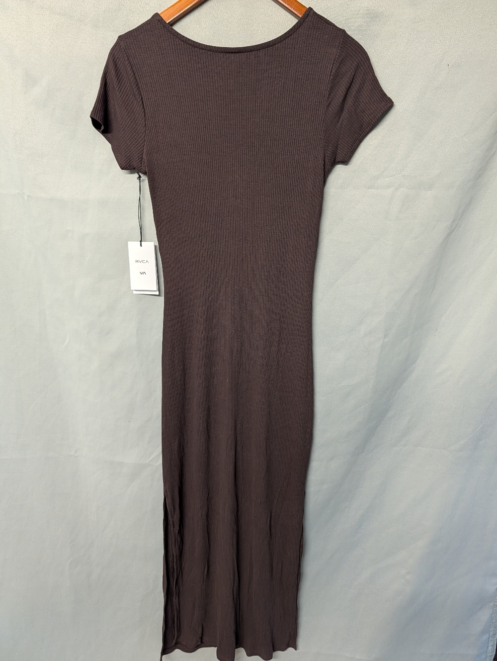 RVCA Smitten II Midi Dress | Chocolate Torte Size Medium - Picture 15 of 16